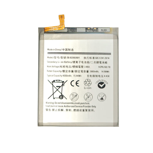 Replacement Battery for Samsung Galaxy S11e Galaxy S20 SGH-N410 SM-G980F SM-G981B SM-G981D SM-G981J SM-G981N SM-G9810 SM-G981W SM-G981U EB-BG980ABY