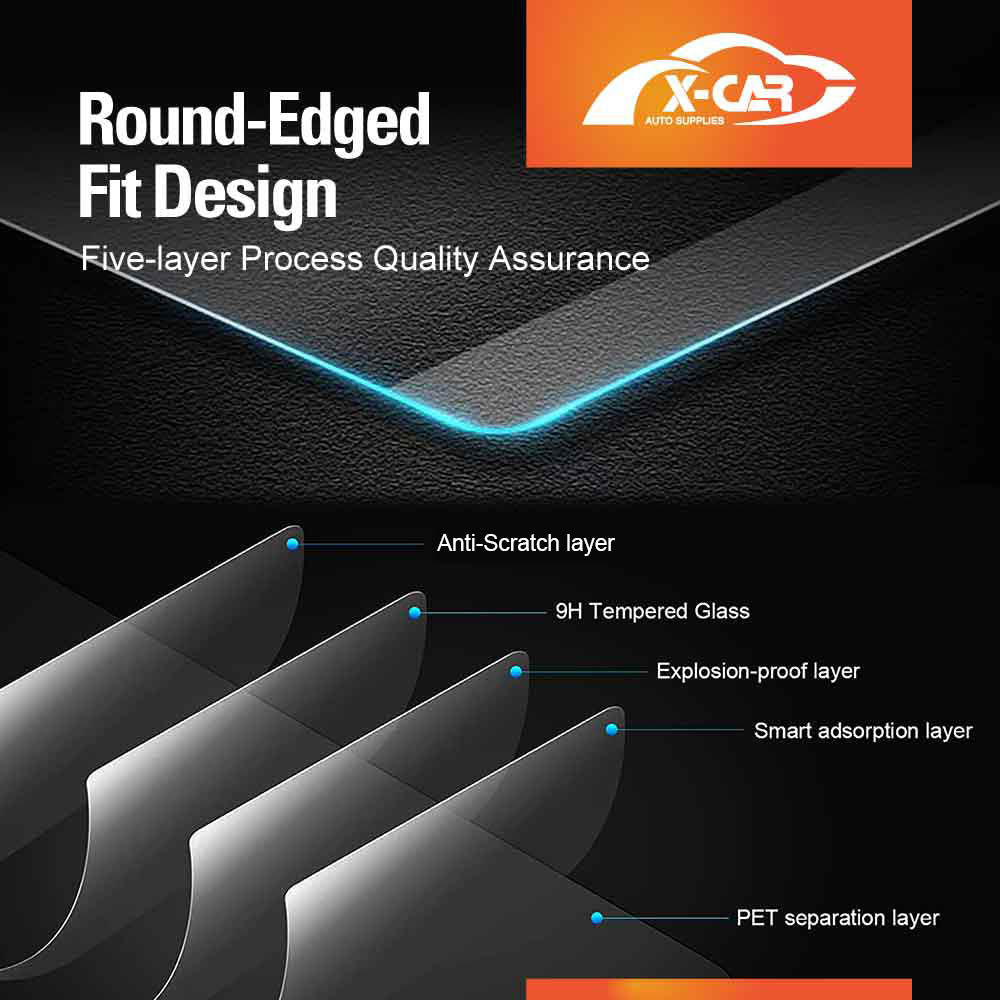 Tempered Glass Screen Protector for Ford Ranger PX PX2 PX3 2011-2022 Dual Cab Touchscreen Anti-Scratch Cover Accessories