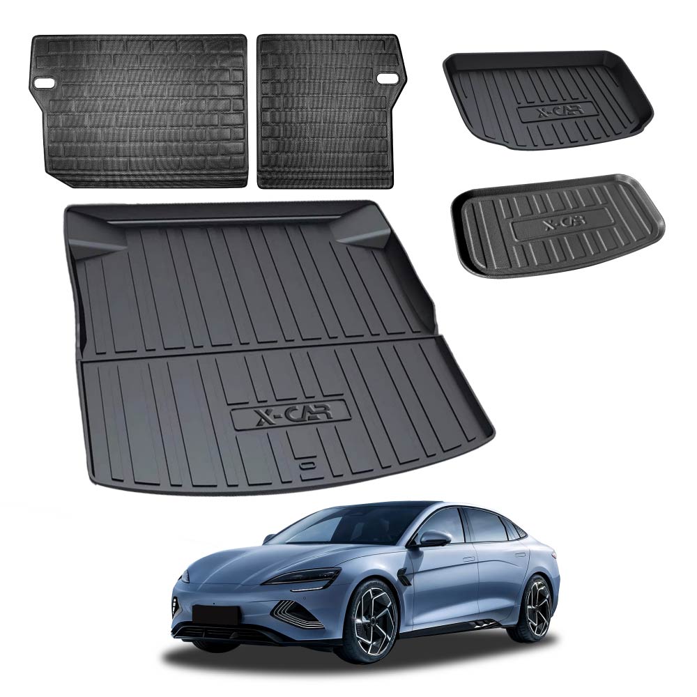 3D All-Weather Interior Liners Set for BYD Seal 2023-2025 Back Seat Front Trunk Toolbox Boot Cargo Mats