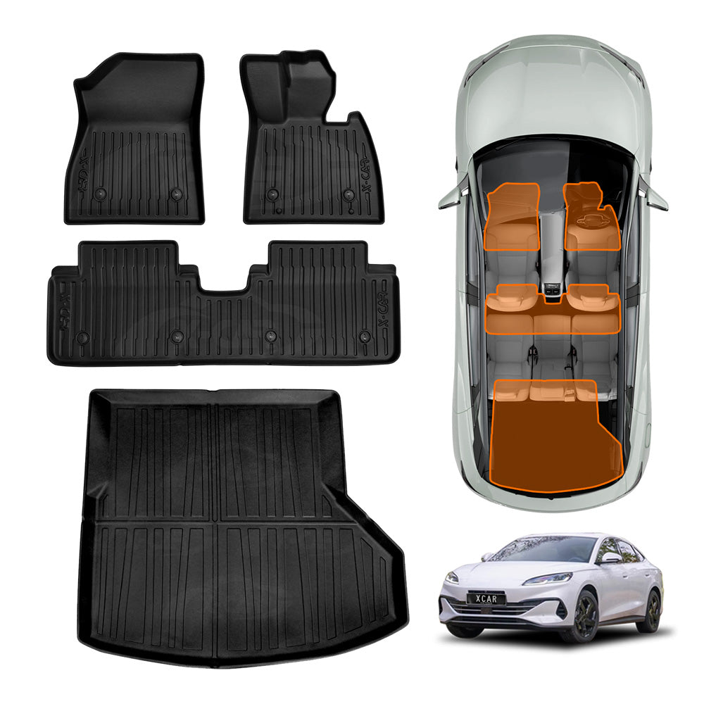 3D Floor Mats Boot Liner for BYD Seal 6 Seal6 Sedan 2026-Onwards All Weather Heavy Duty Cargo Car Trunk Luggage Tray Set