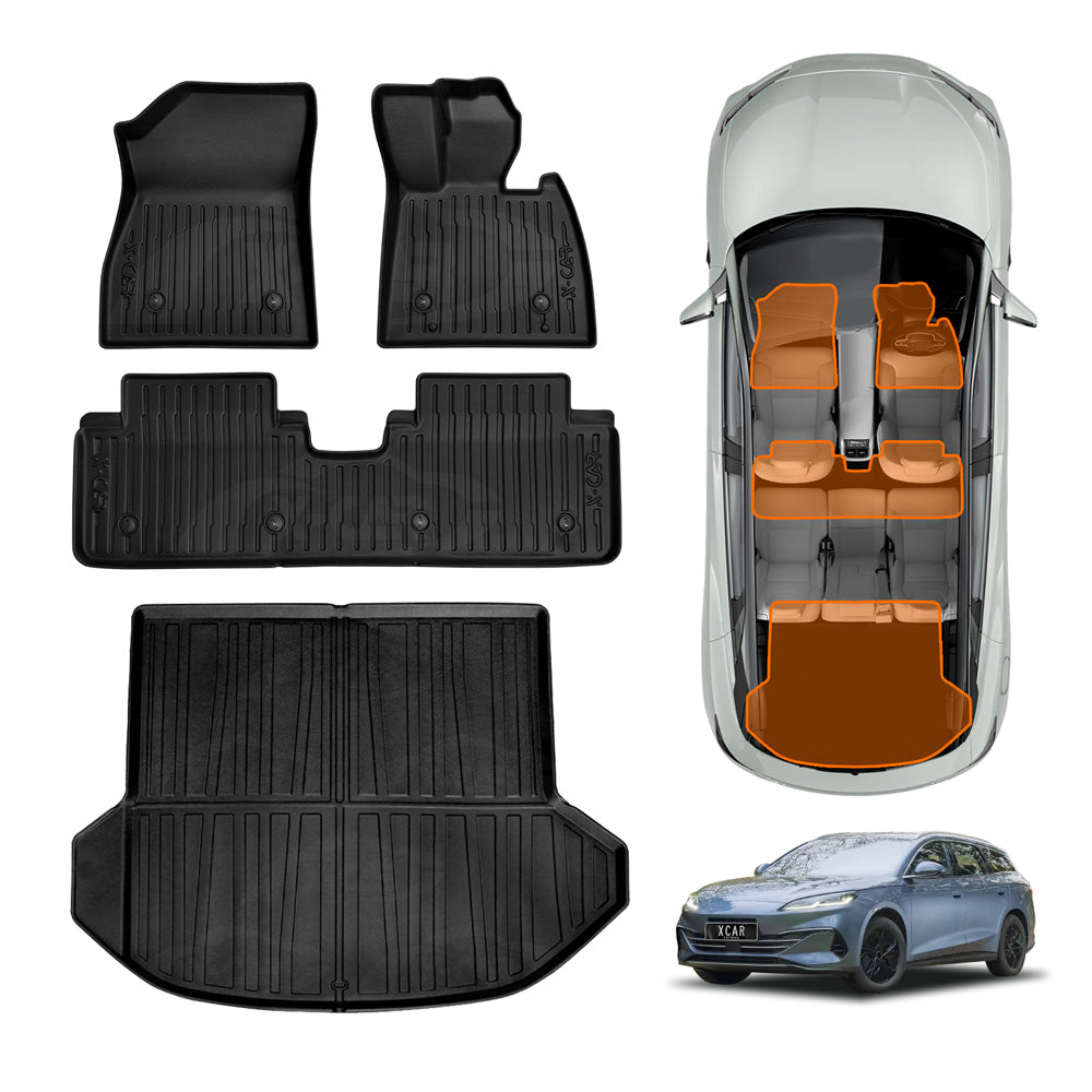 3D Floor Mats Boot Liner for BYD Seal 6 Seal6 Touring Wagon 2026-Onwards All Weather Heavy Duty Cargo Car Trunk Luggage Tray Set