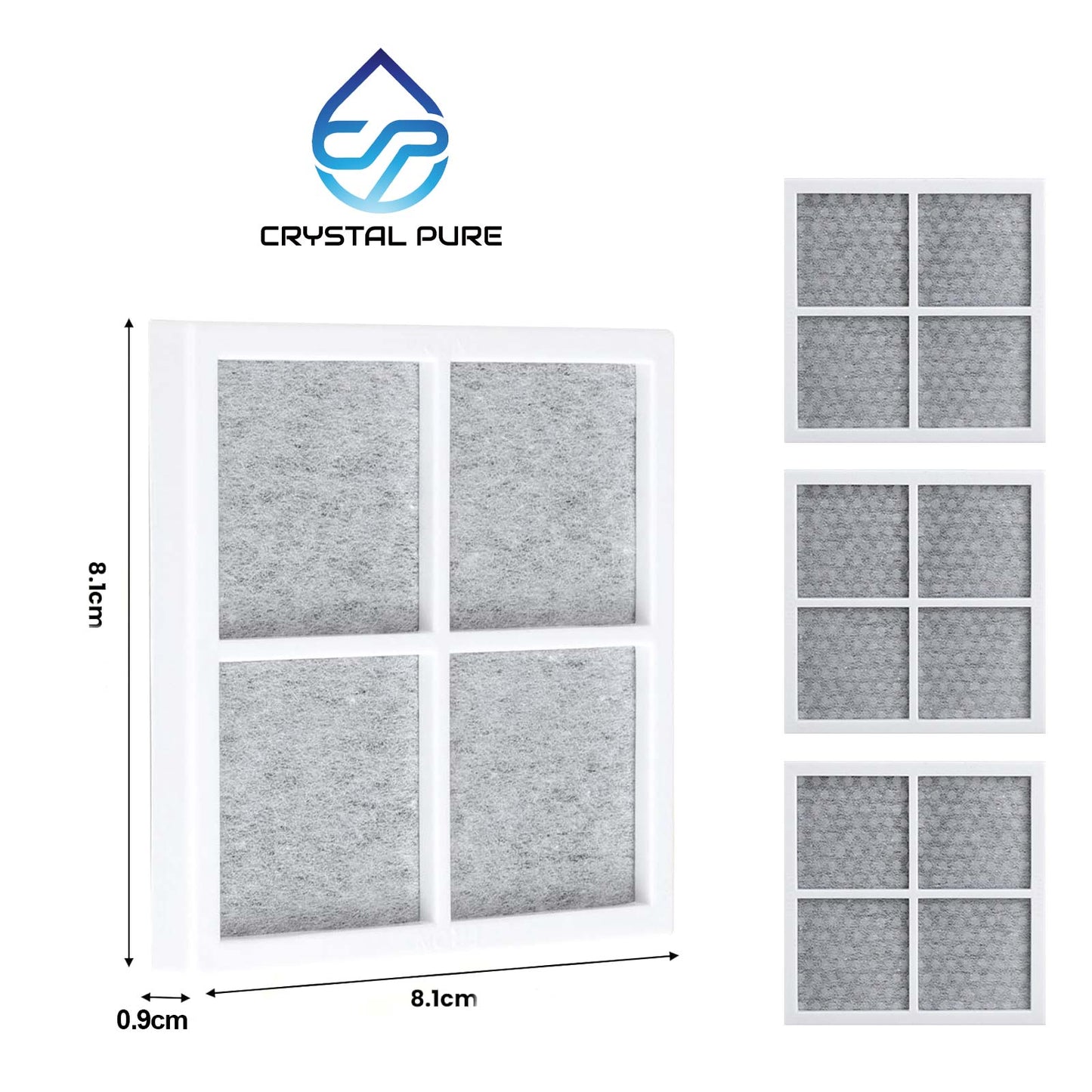 3x Replacement Refrigerator Water Filter LT1000P and Air Filter LT120F for LG LT1000PC, ADQ74793501, MDJ64844601,LFX Series
