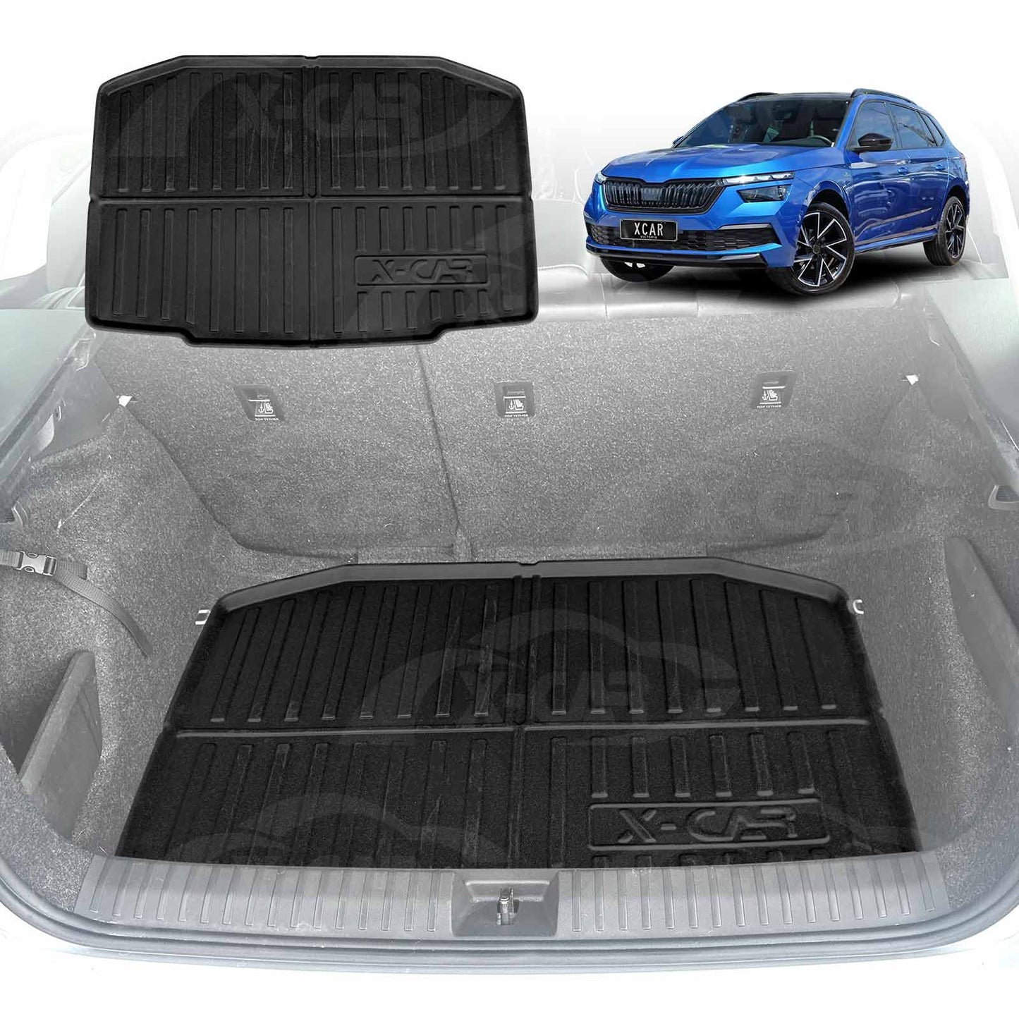 Boot Liner for SKODA Kamiq 2020-Onwards All Weather Heavy Duty Cargo Trunk Cover Mat Luggage Tray Car Accessories