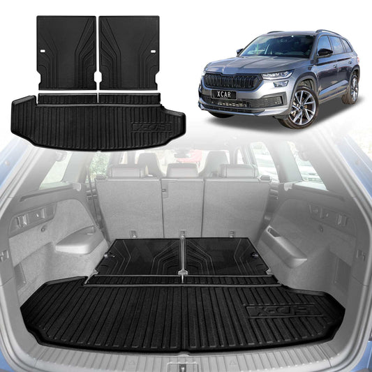 Boot Liner for SKODA Kodiaq 2017-Onwards Heavy Duty Cargo Trunk Mat Luggage Tray