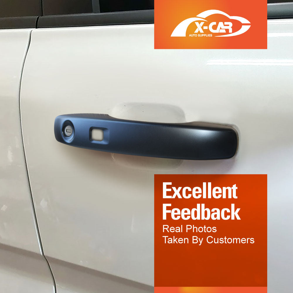 Keyless Smart Door Handles Cover for Ford NEXT-GEN Ranger MY22 2022-Onwards Matt Black protector