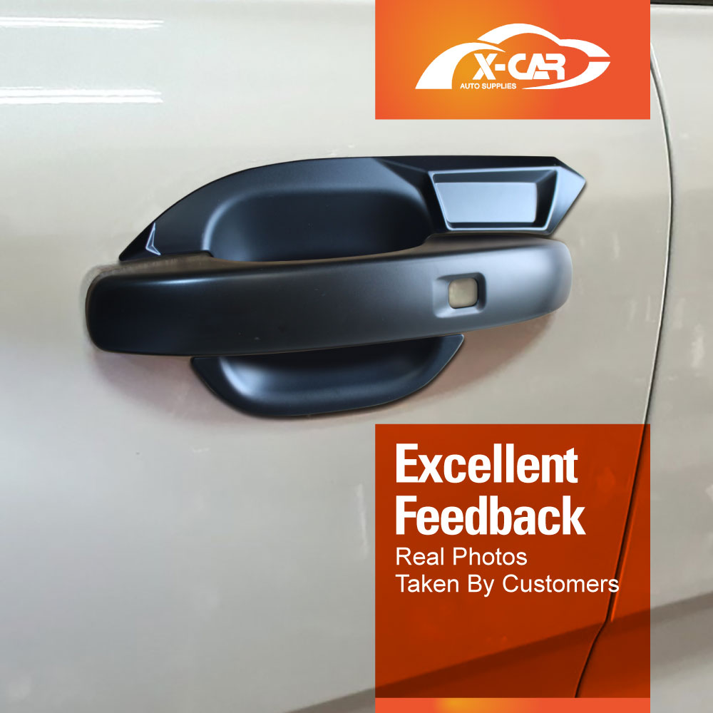 Keyless Smart Door Handles Bowl Inserts Cover for Ford NEXT-GEN Ranger MY22 2022-Onwards Matt Black protector