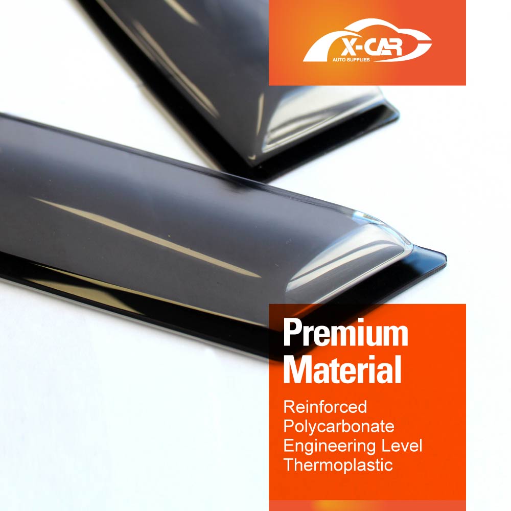 Premium Weathershields for Mazda 3 Hatch 2019-2025 Car Weather Shields Wind Deflectors Window Sun Visor 4-Piece Set