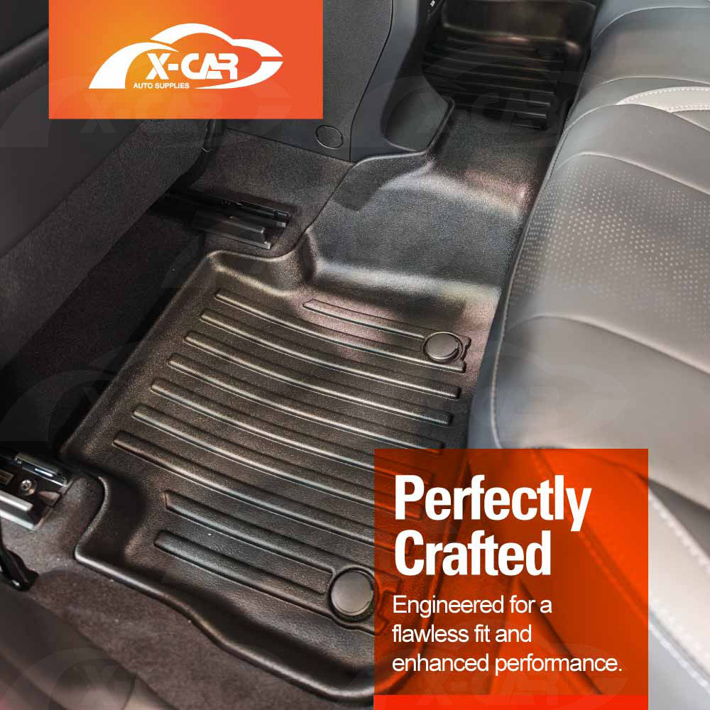 Floor Mats Boot Liner Set for Subaru Crosstrek 2023-Onwards Heavy Duty All Weather Car Trunk Cargo Kick Back Seat Cover