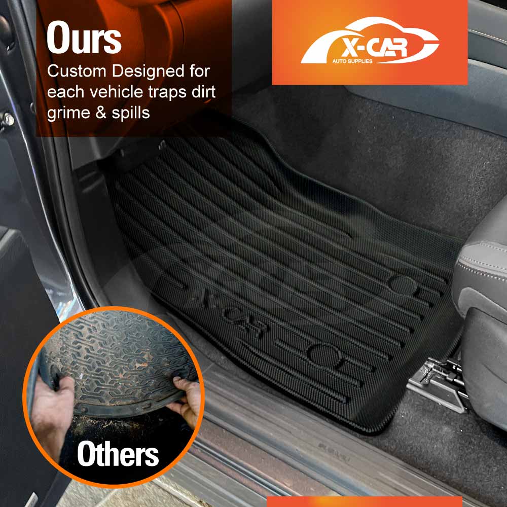 3D Floor Mats Boot Liner Set for Subaru Forester Hybrid 6th Gen 2025-Onwards All Weather Heavy Duty Cargo Car Trunk Luggage Tray