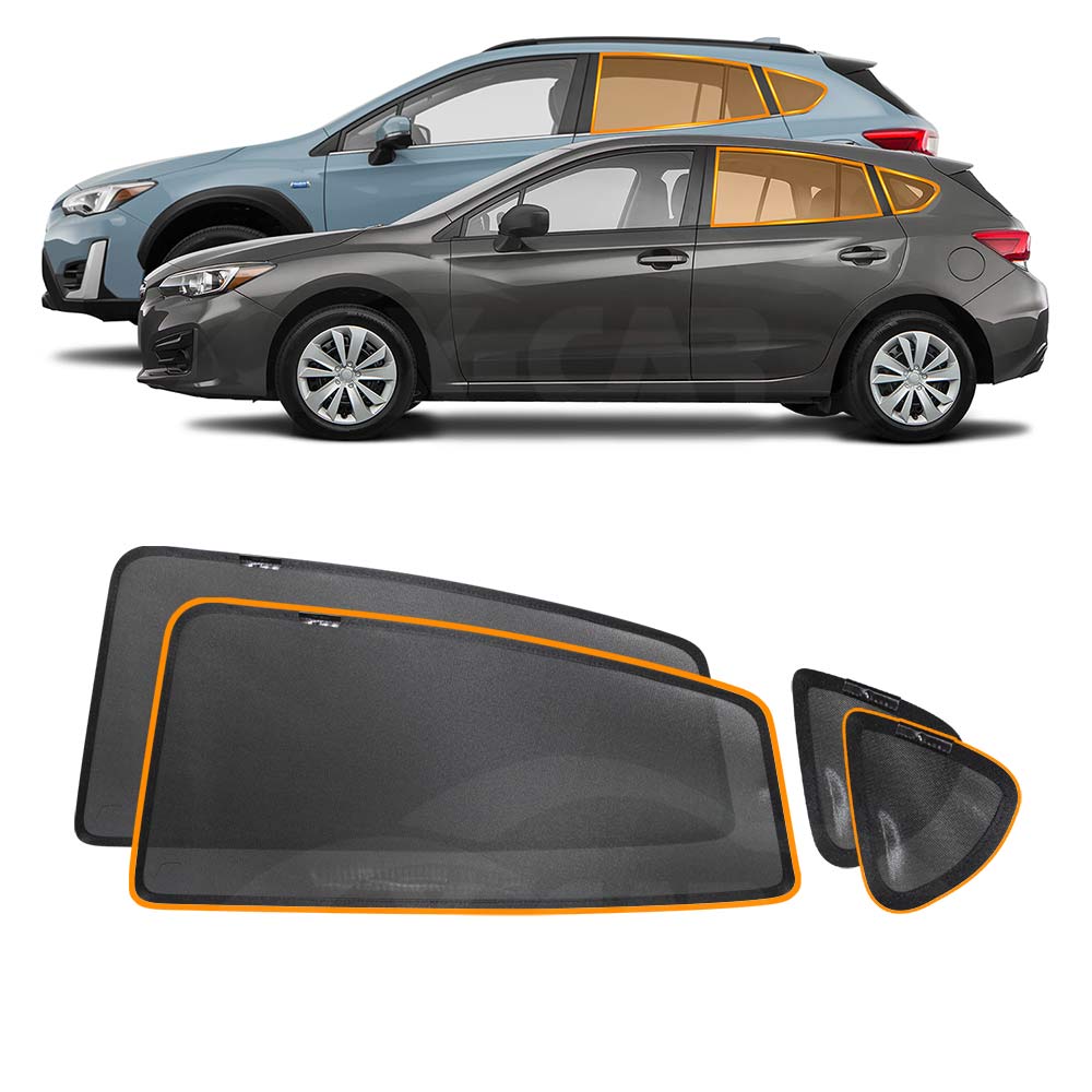 Rear Port Window Sun Shade for Subaru XV/Impreza Hatchback 2017-2023 Car Sun Blind Mesh