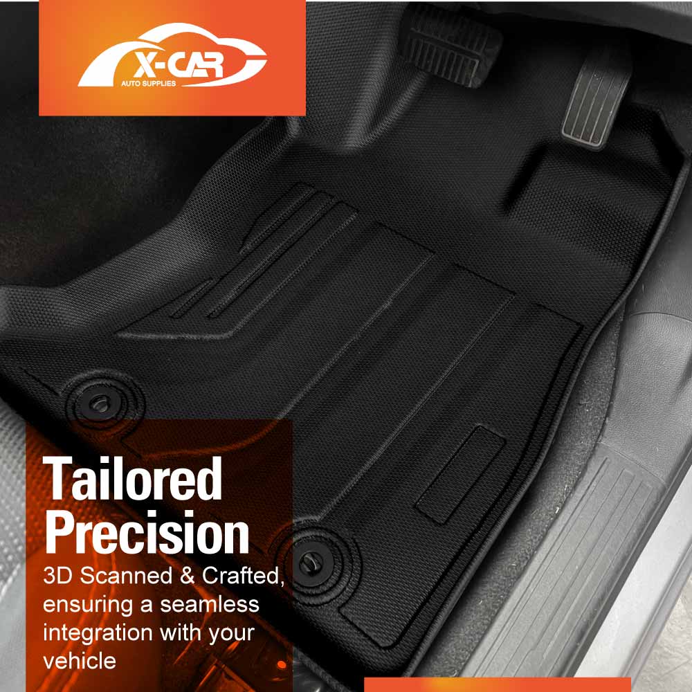 3D Floor Mats Boot Liner Set for Subaru WRX VB Series Auto 2022-Onwards All Weather Heavy Duty Cargo Car Trunk Luggage Tray