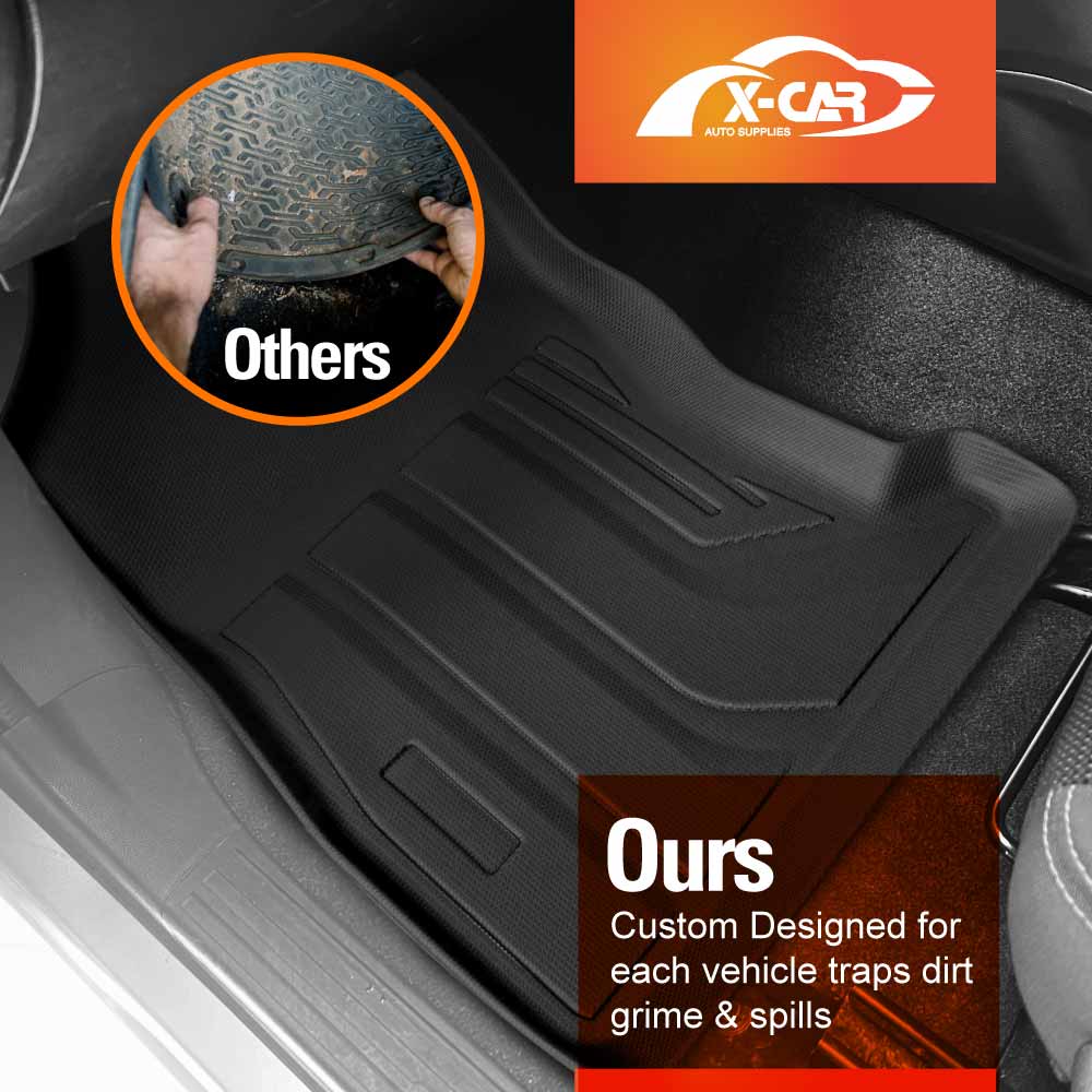 3D Floor Mats Boot Liner Set for Subaru WRX VB Series Auto 2022-Onwards All Weather Heavy Duty Cargo Car Trunk Luggage Tray