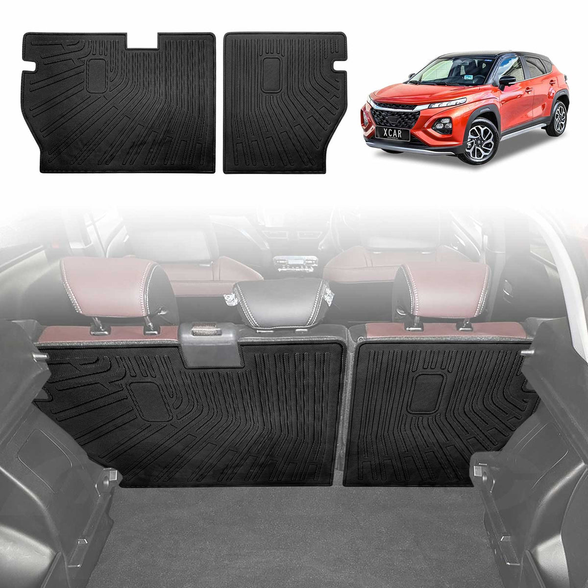Back Seat Protector for Suzuki Fronx Hybrid 2025-Onwards All Weather Heavy Duty Car Seat Kick Mats Cover Accessories