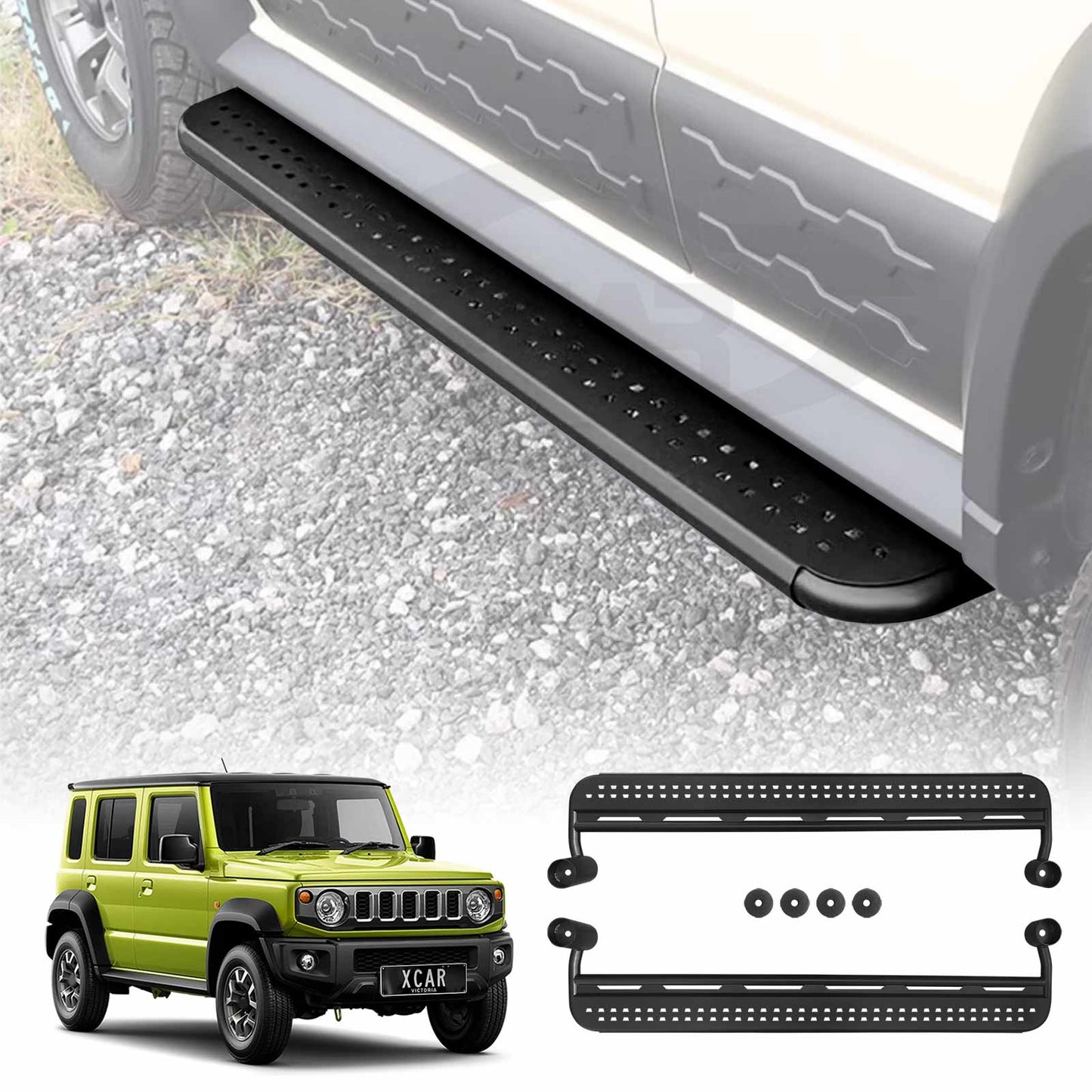 2PCS Side Step Bars for Suzuki Jimny XL 5-Door 2023-2025 Door Step Pedal Panel Exterior Accessories