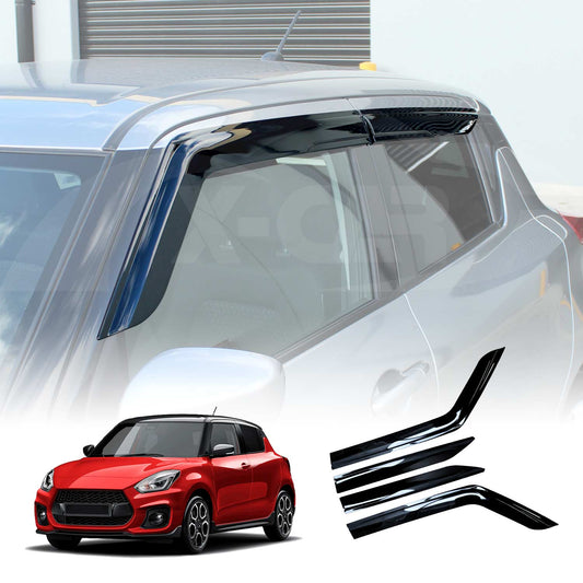 Weathershields for Suzuki Swift 2017-2024 Car Weather Shields Wind Deflectors Window Sun Visor 4-Piece Set