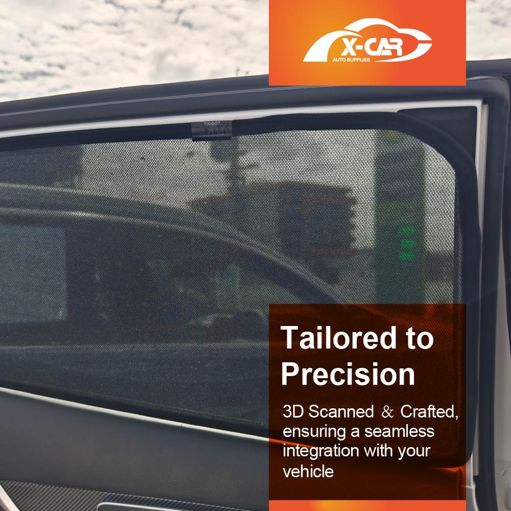 Rear Window Sun Shade for Chery Tiggo 7 Pro 2023-Onwards UV Protection Car Sunshade Blind Mesh