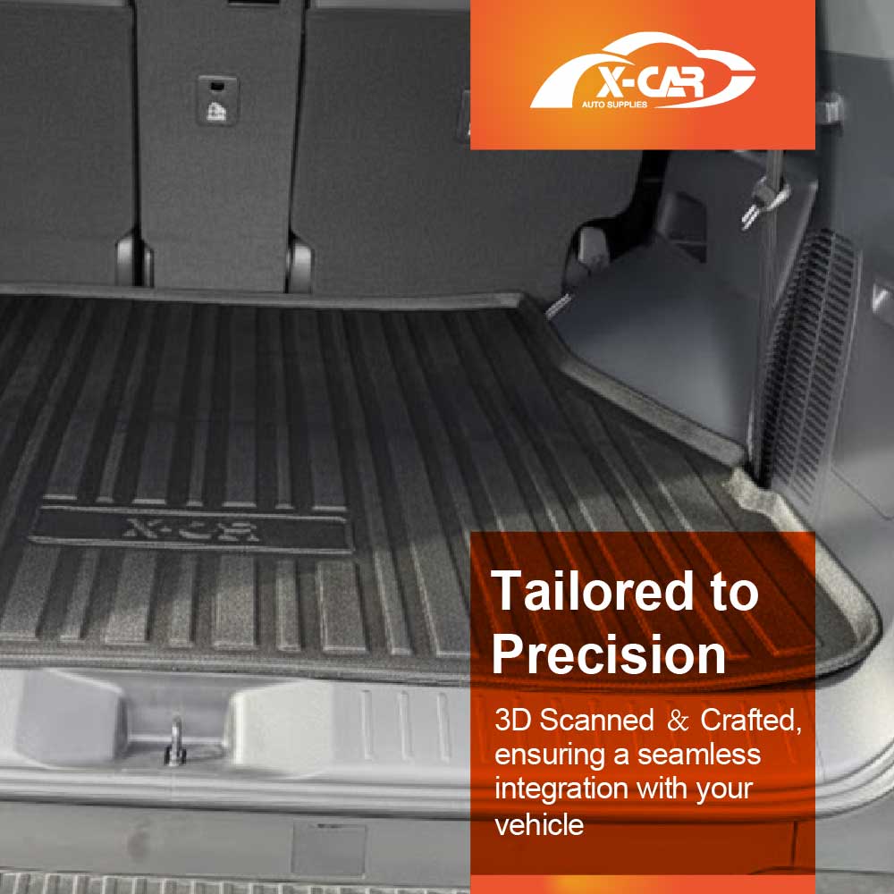 3D Floor Mats Boot Liner for Lexus LX Series LX500d LX600 2021-Onwards All Weather Heavy Duty Cargo Car Trunk Luggage Tray