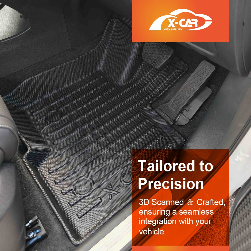 Floor Mats Boot Liner Set for Chery Tiggo 7 Super Hybrid 2025-Onwards All Weather Heavy Duty Car Trunk Cargo Kick Back Seat Cover