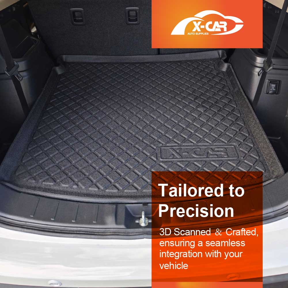 3D Floor Mats Boot Liner for Mitsubishi Outlander 7 Seater 2012-2021  All Weather Heavy Duty Cargo Car Trunk Luggage Tray
