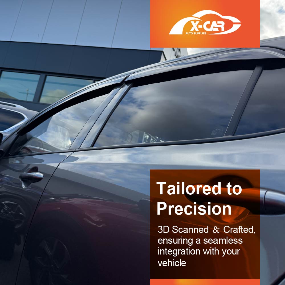 Premium Weathershields for Kia Picanto 2017-2025 Car Weather Shields Wind Deflectors Window Sun Visor 4-Piece Set