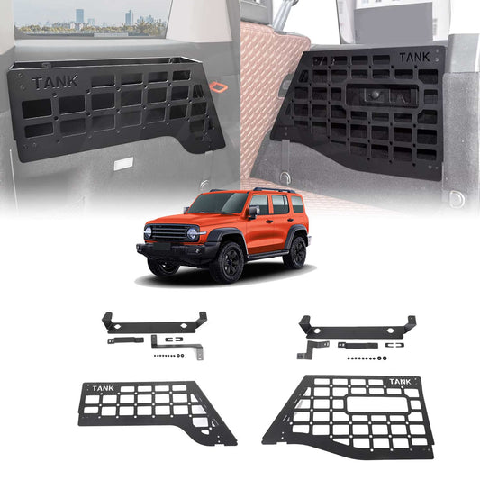 Trunk Storage Rack Left And Right For GWM Tank 300 2023-2025 Boot Side Storage Shelves Shelf Interior Modification Accessories