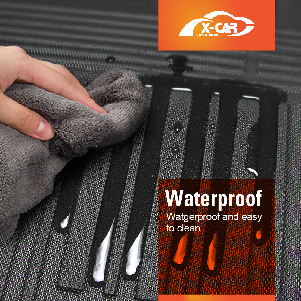 3D All Weather Boot Liner Back Seat Protector Combo for Mercedes-Benz GLC Class 2015-2022 Heavy Duty Car Kick Mats Cover Cargo