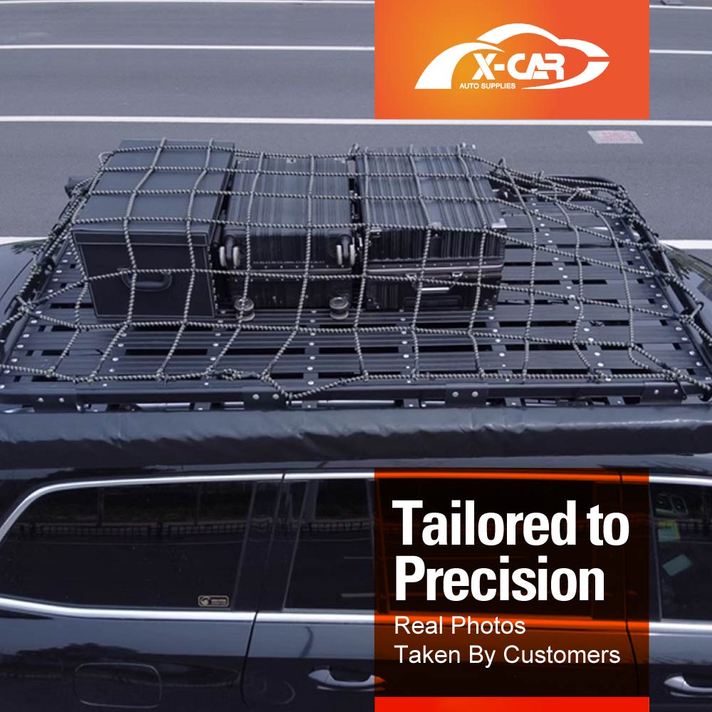 Roof Top Rack Cargo Net for GWM Tank300 2023-2025 Steel Hook Adjustable Luggage Bungee Net Exterior Accessories