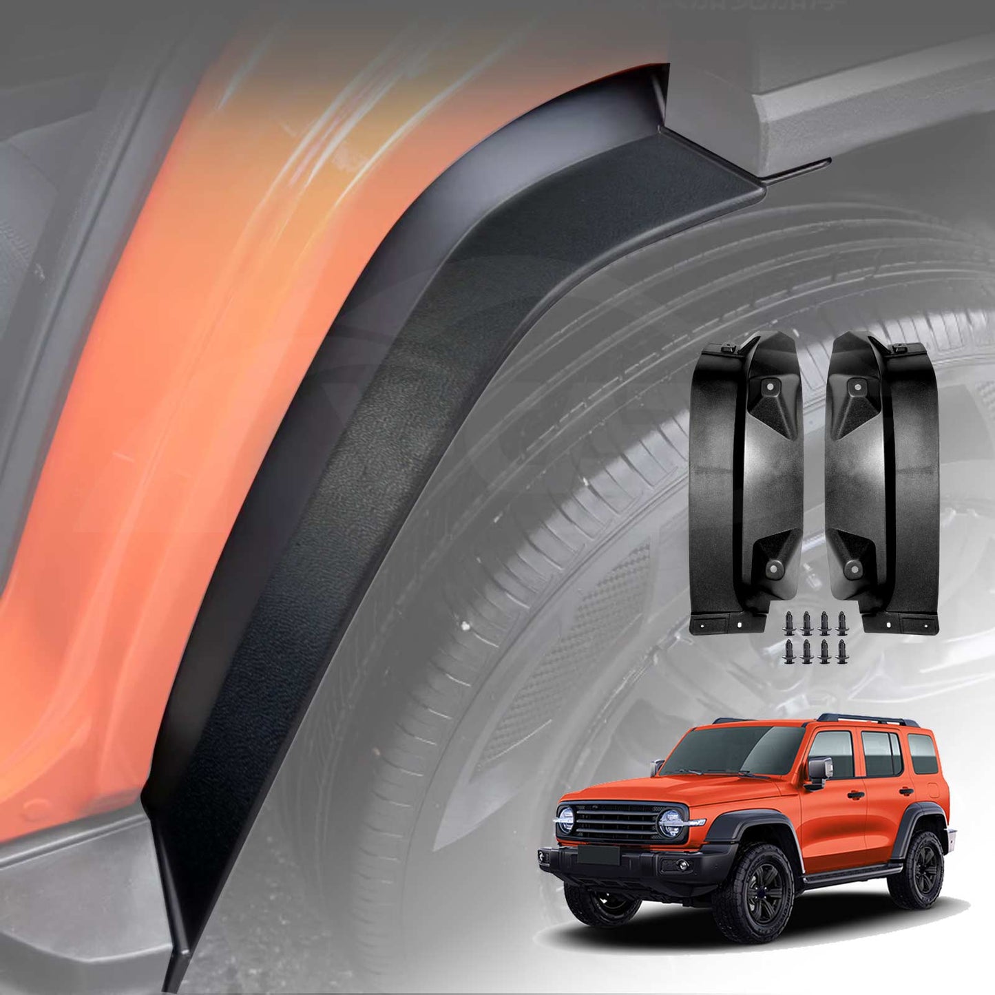 Rear Door Mudguard for GWM Tank 300 2023-2025 Splash Mud Guard Fender Set of 2