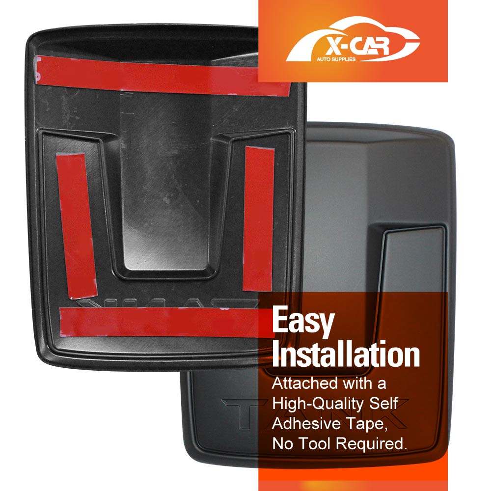 Front Logo Badge for GWM Tank 300 2023-2025 Emblem Decals Sticker Cover Accessories Matt Black