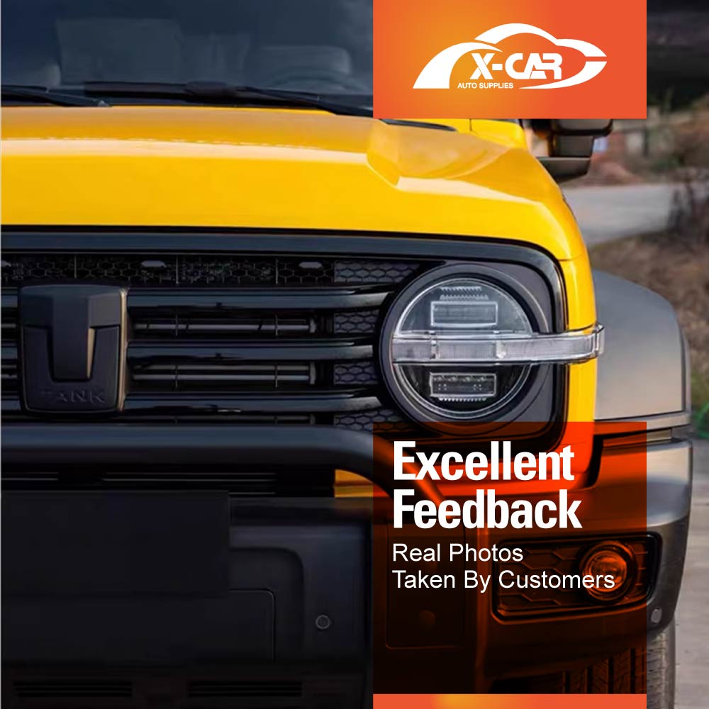 Front Logo Badge for GWM Tank 300 2023-2025 Emblem Decals Sticker Cover Accessories Matt Black