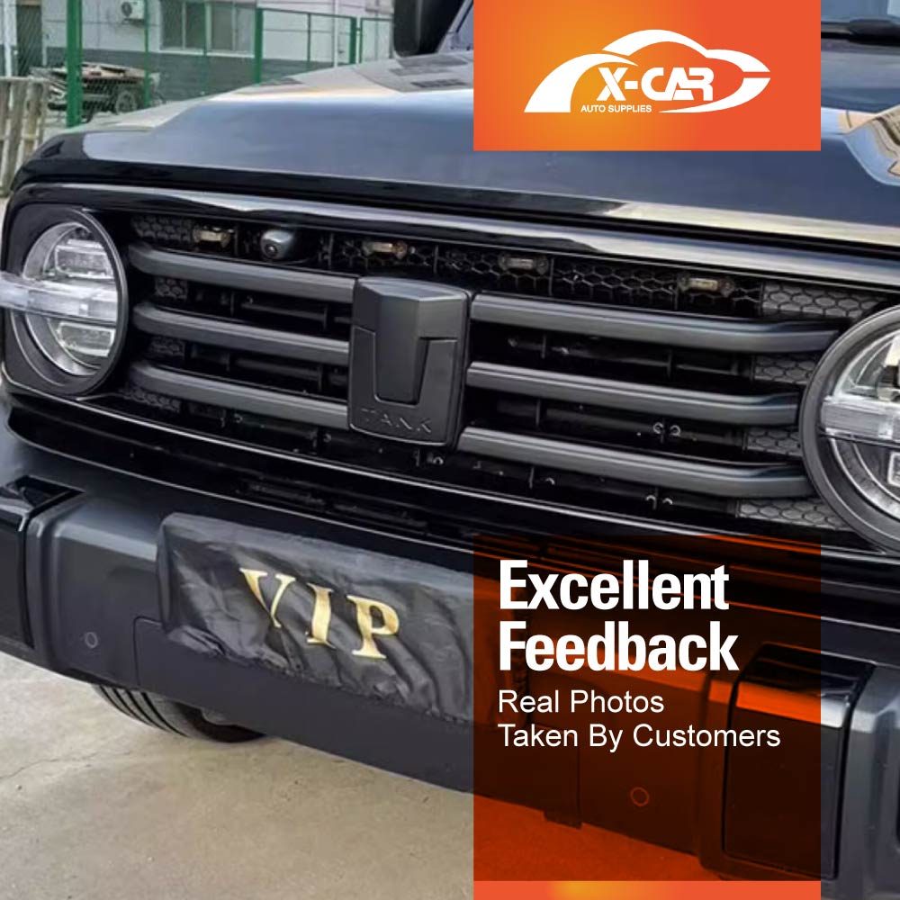 Front Logo Badge for GWM Tank 300 2023-2025 Emblem Decals Sticker Cover Accessories Matt Black