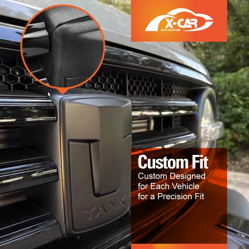 Front Logo Badge for GWM Tank 300 2023-2025 Emblem Decals Sticker Cover Accessories Matt Black