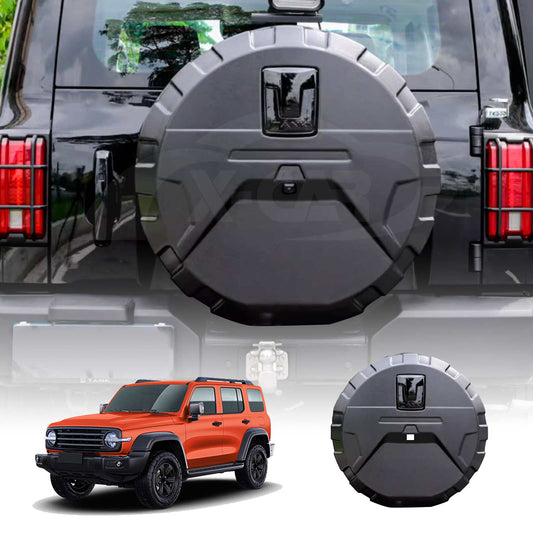 Matt Black Spare Wheel Cover for GWM Tank 300 2023-2025 Tire Protective case Exterior Modification Accessories
