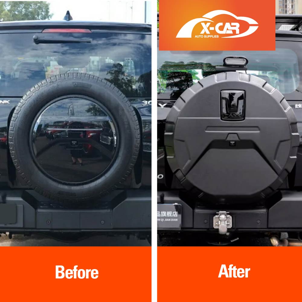 Matt Black Spare Wheel Cover for GWM Tank 300 2023-2025 Tire Protective case Exterior Modification Accessories