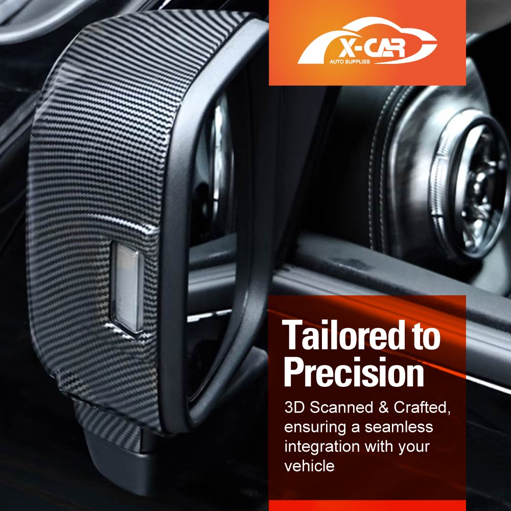 Rear View Mirror Trim Cover for GWM Tank 300 2023-2025 Exterior Accessories Side Mirror Cap Carbon Fiber Style