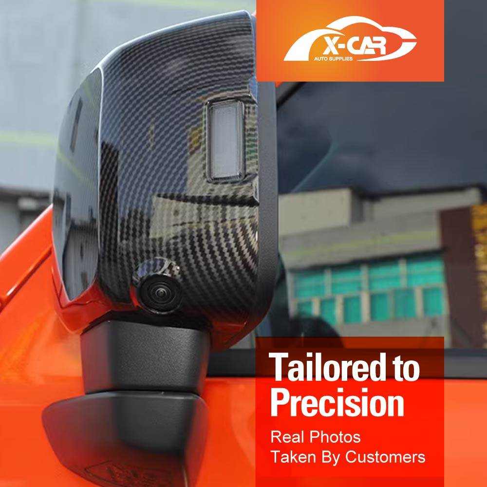 Rear View Mirror Trim Cover for GWM Tank 300 2023-2025 Exterior Accessories Side Mirror Cap Carbon Fiber Style