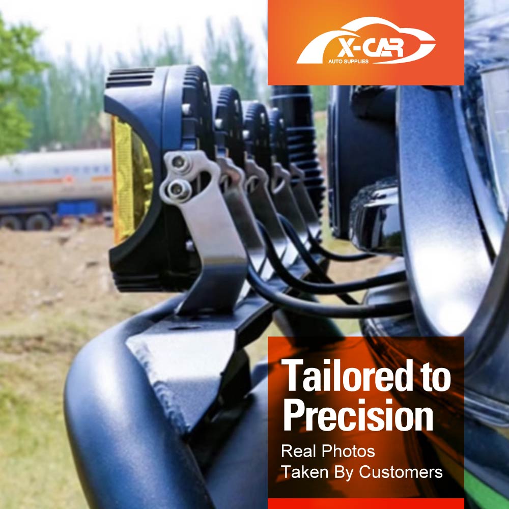 Front Nudge Bar with 4x LED Pod Spotlight for GWM Tank 300 2023-2025 Off-Road Bullbar Front Bumper Driving light