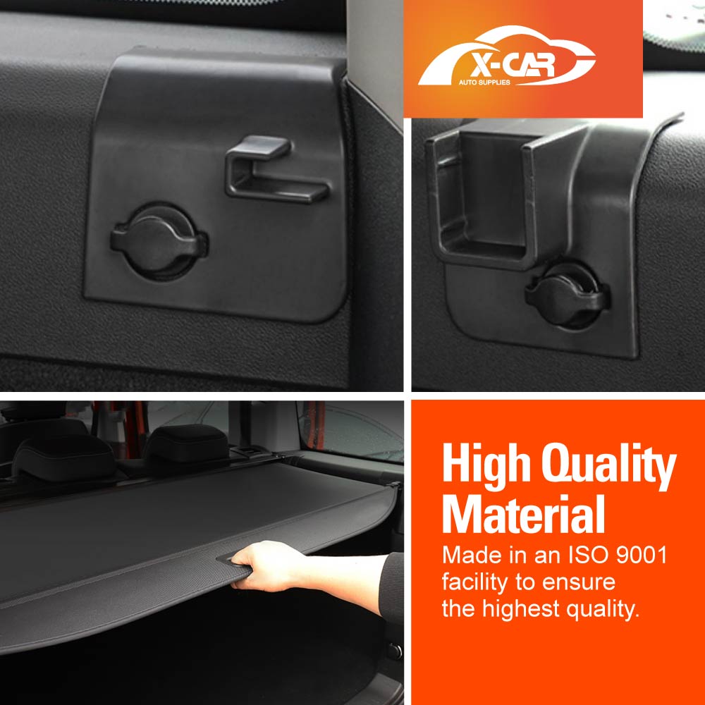 Retractable Cargo Cover for GWM Tank 300 2023-2025 Rear Rack Partition Shelter Canvas Trunk Luggage Security Shield Shade