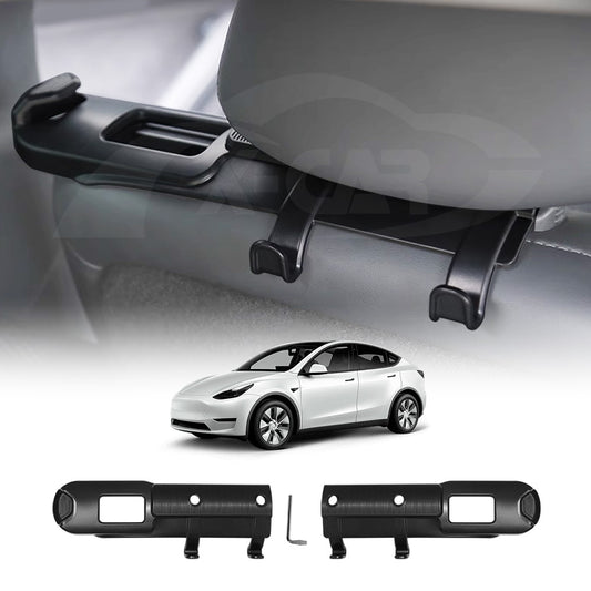 Rear Seat Hook Seat Belt Holder Bracket Organizer for Tesla Model Y 2021-2025 Set of 2