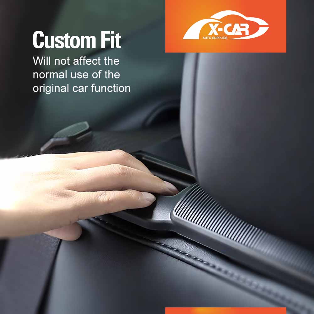 Rear Seat Hook Seat Belt Holder Bracket Organizer for Tesla Model Y 2021-2025 Set of 2