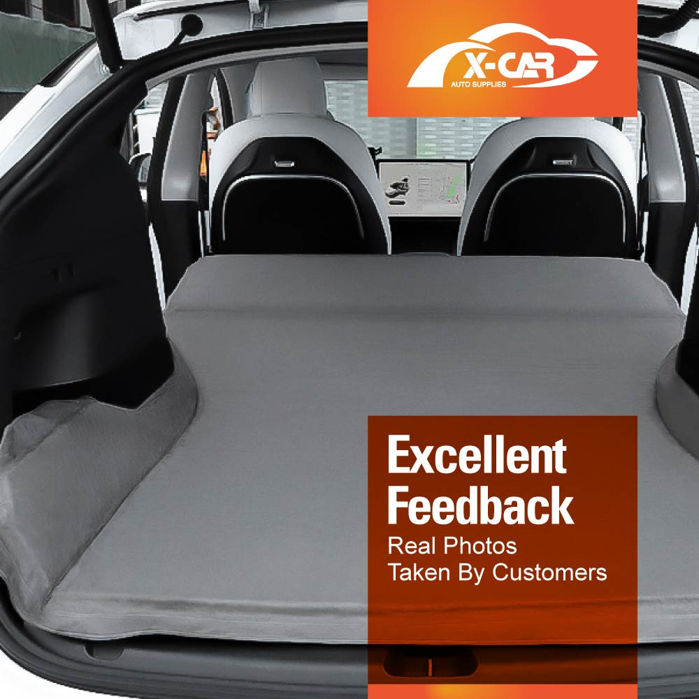 Tesla Model Y 2022-2025 Portable Twin Size Camping Bed Mattress High Density Memory Foam in Car Sleeping Pad with Storage Bag