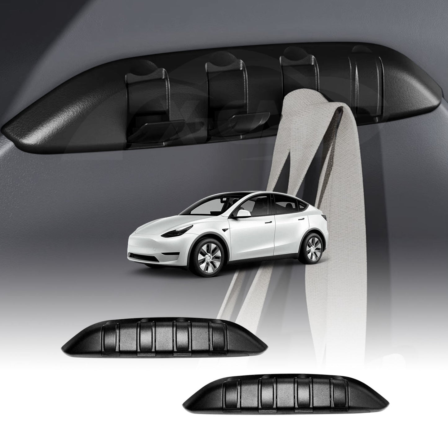 Front Seat Back Holder Car Headrest Hooks for Tesla Model Y 2021-2025 Durable Car Seat Hook Organizer Set of 2