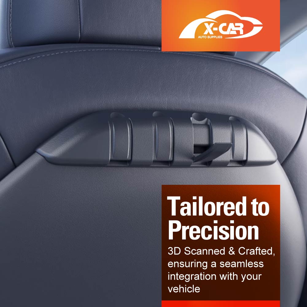 Front Seat Back Holder Car Headrest Hooks for Tesla Model Y 2021-2025 Durable Car Seat Hook Organizer Set of 2