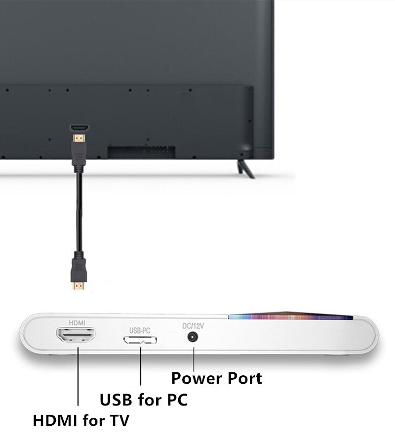 External DVD CD Drive Burner Writer Player for Windows 10 8 7 Mac OS Laptop Desktop PC TV with USB and USB Type-C HDMI Port