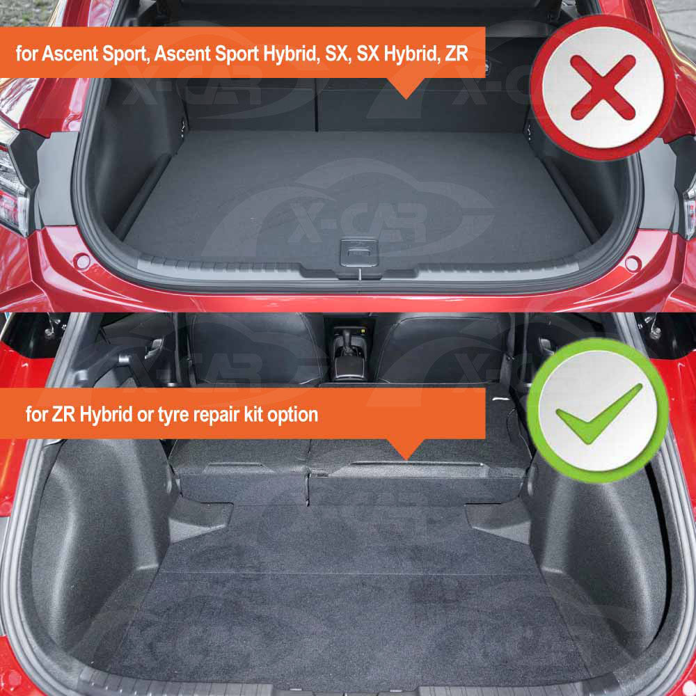 3D Floor Mats Boot Liner for Toyota Corolla Hatchback ZR Hybrid 2018-Onwards All Weather Heavy Duty Cargo Car Trunk Luggage Tray