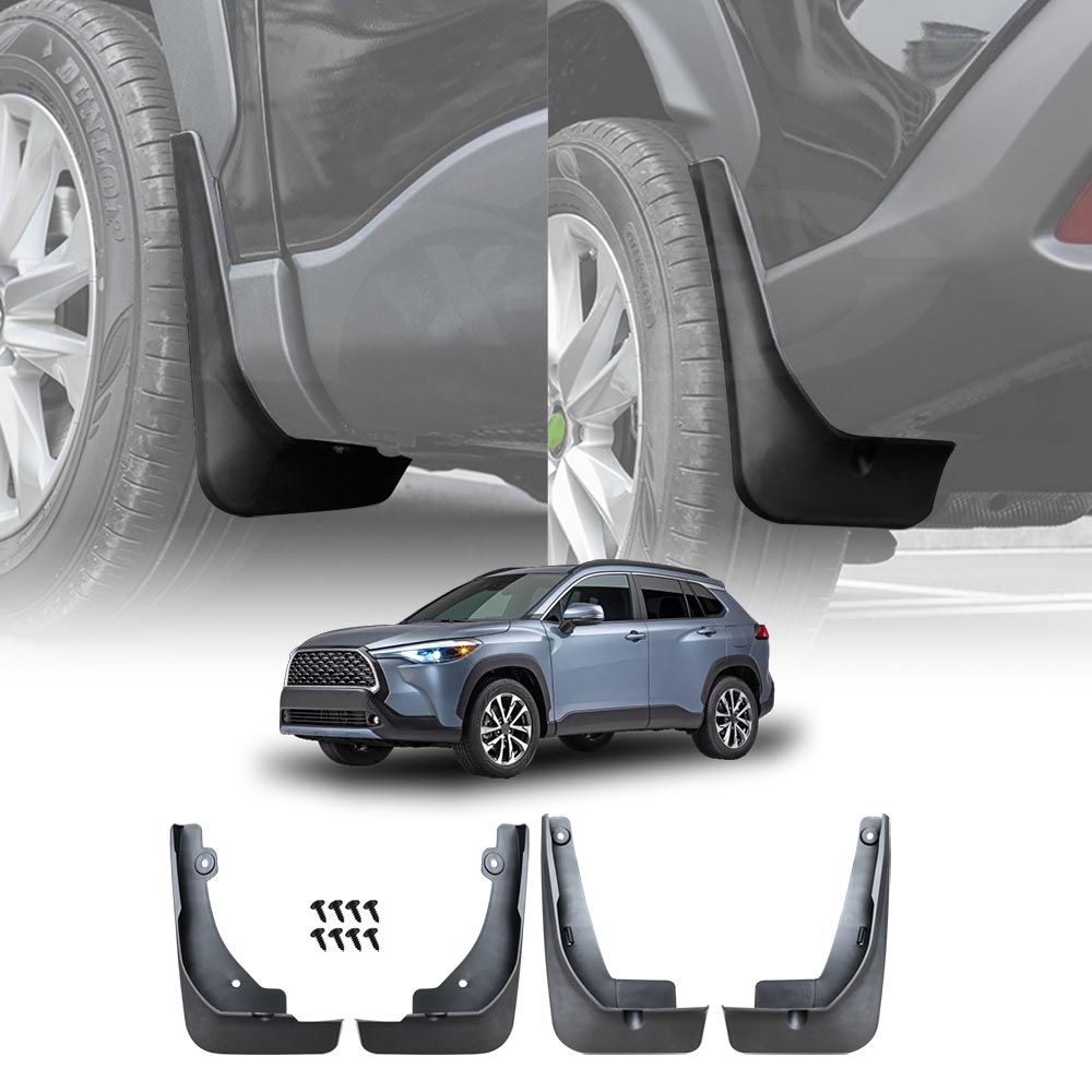 Mud Flaps Splash Guards for Toyota Corolla Cross 2022-Onwards Mudguard Fender Front and Rear Set of 4