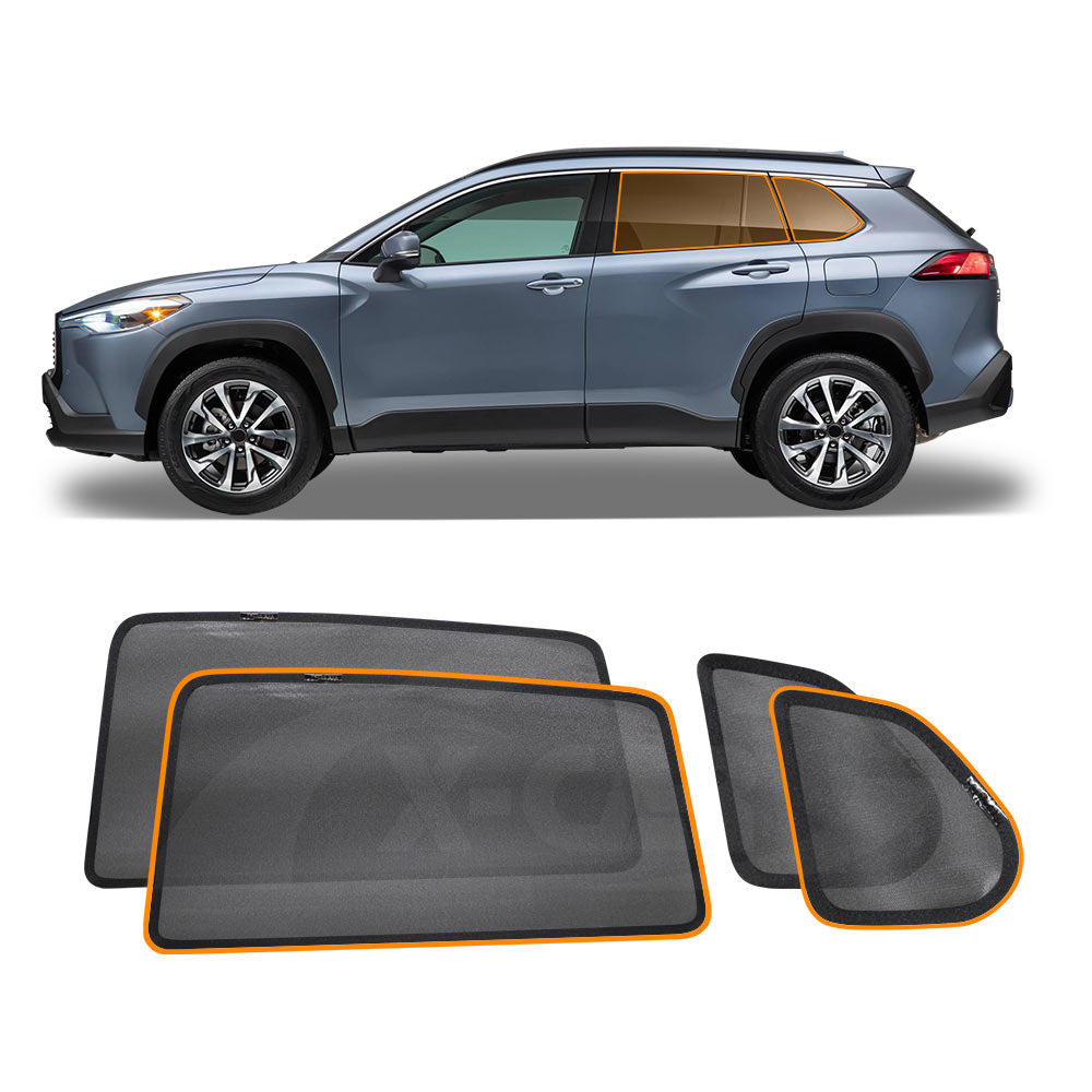 Port Rear Window Sun Shade for Toyota Corolla Cross 2022-Onwards Car Sun Blind Mesh