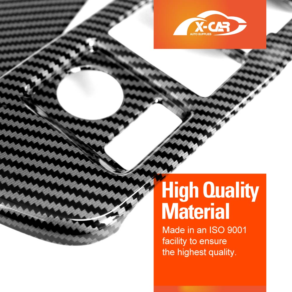 Power Window Control Switch Panel Trim Decor Cover Protector for Toyota Corolla Cross 2022-Onwards Carbon Fibre Style