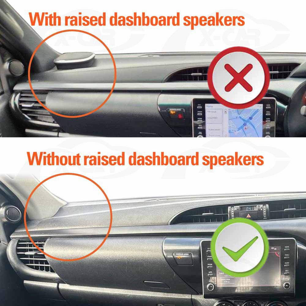 Dash Mat for Toyota Hilux 2015-2025 Non-Slip Microfiber Pad Cover Interior Accessories