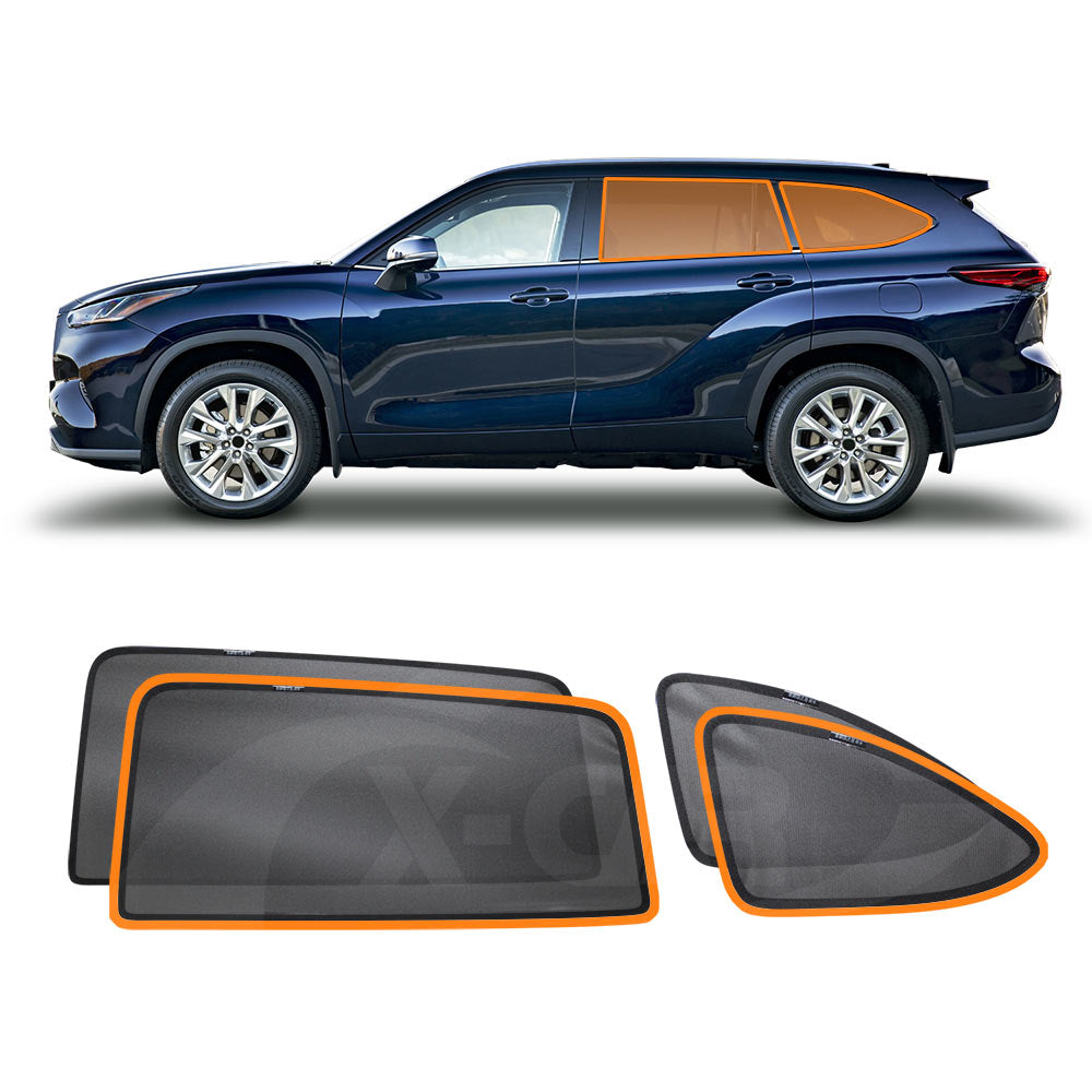 Port Rear Window Sun Shade for Toyota Kluger 2021-2025 Car Sun Blind Mesh